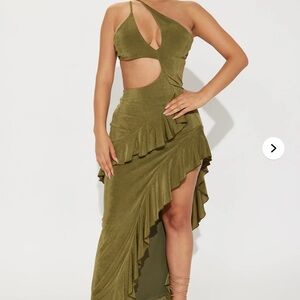 Brand new olive green sundress
